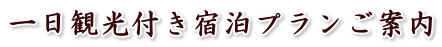 一日観光付き宿泊プランご案内